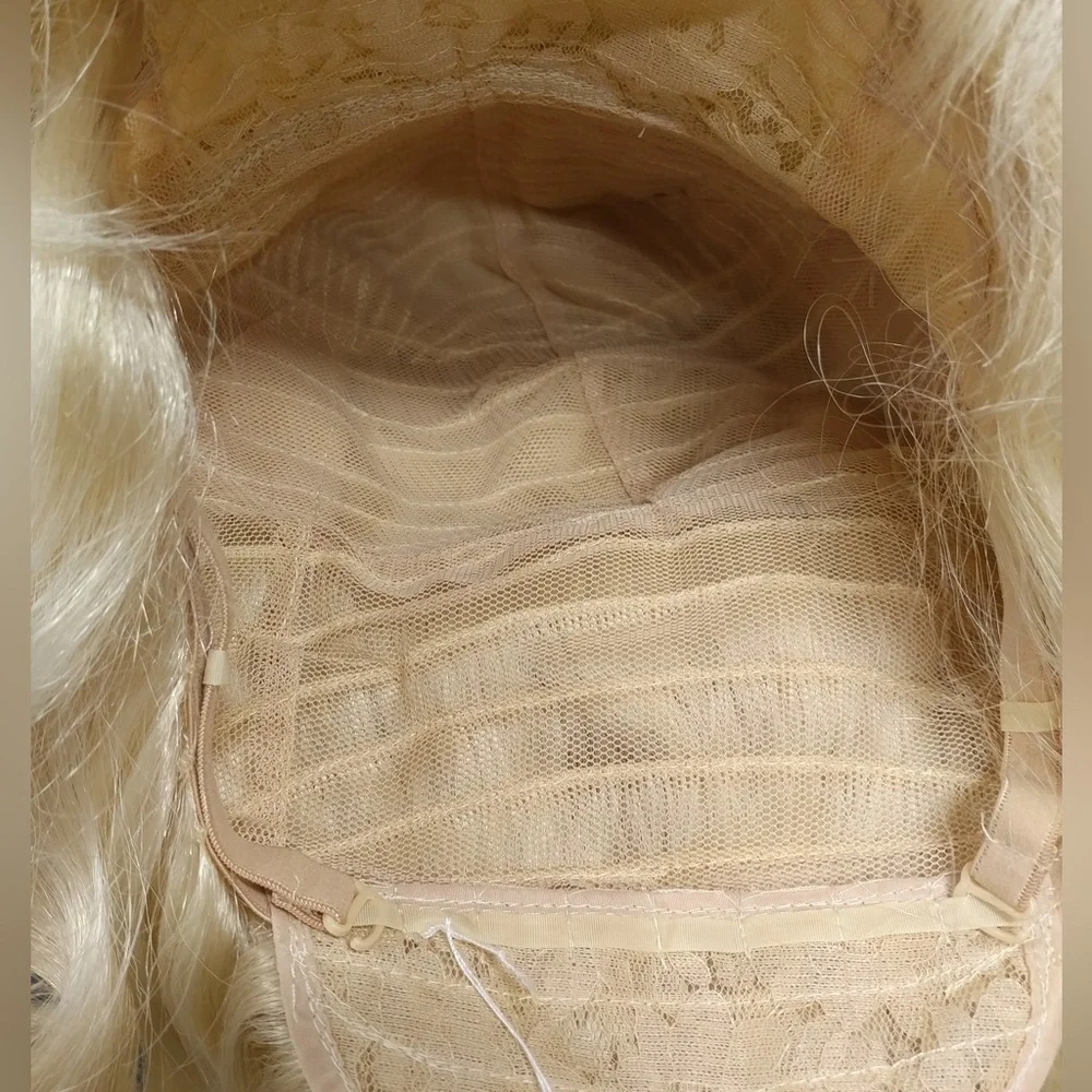 Blonde retro 60s beehive wig